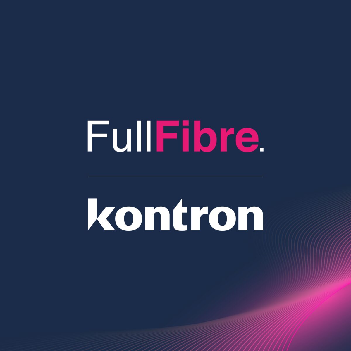 Full §fibre logo and Kontron lock up